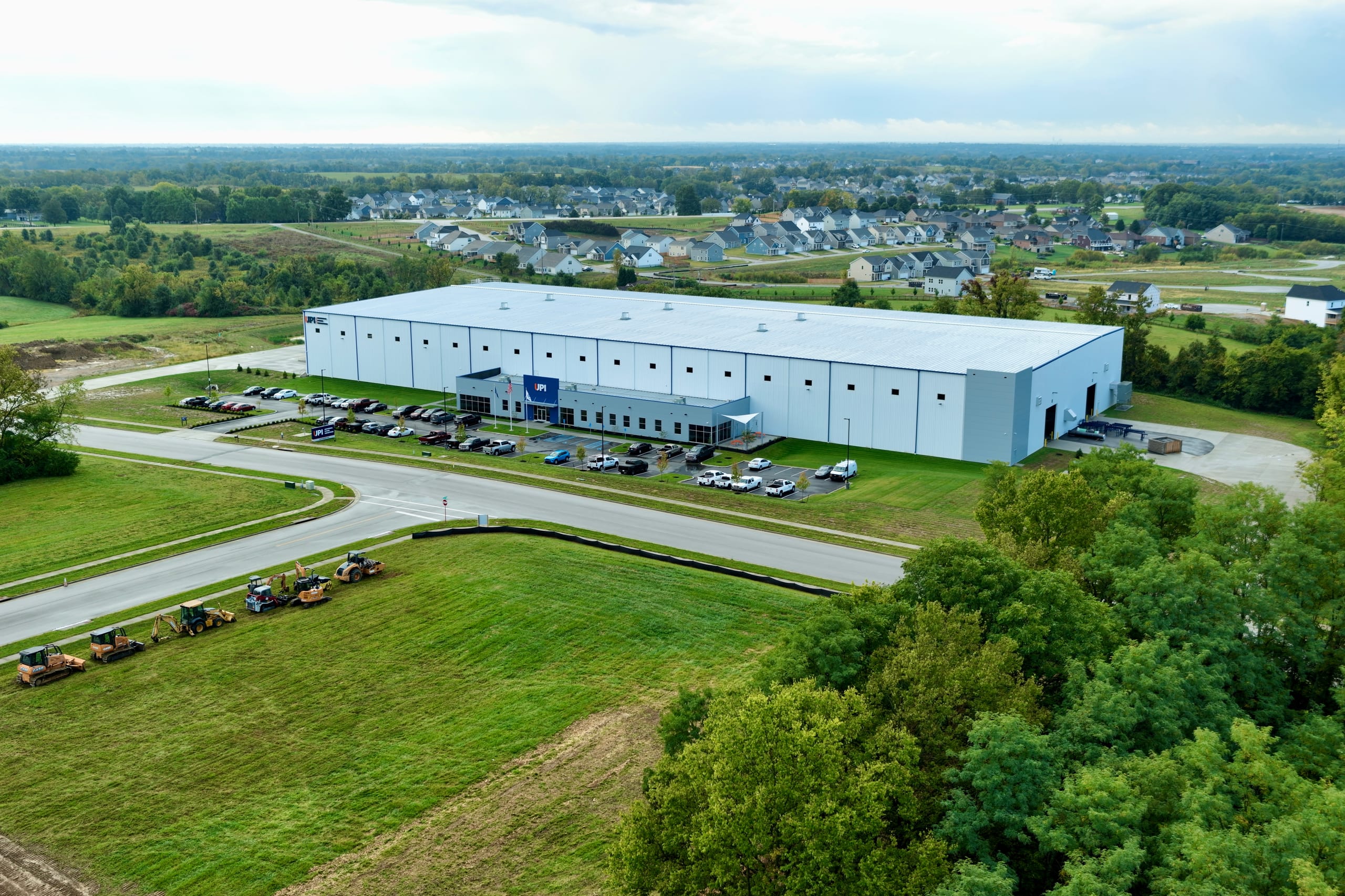 Aerial view of the UPI manufacturing facility