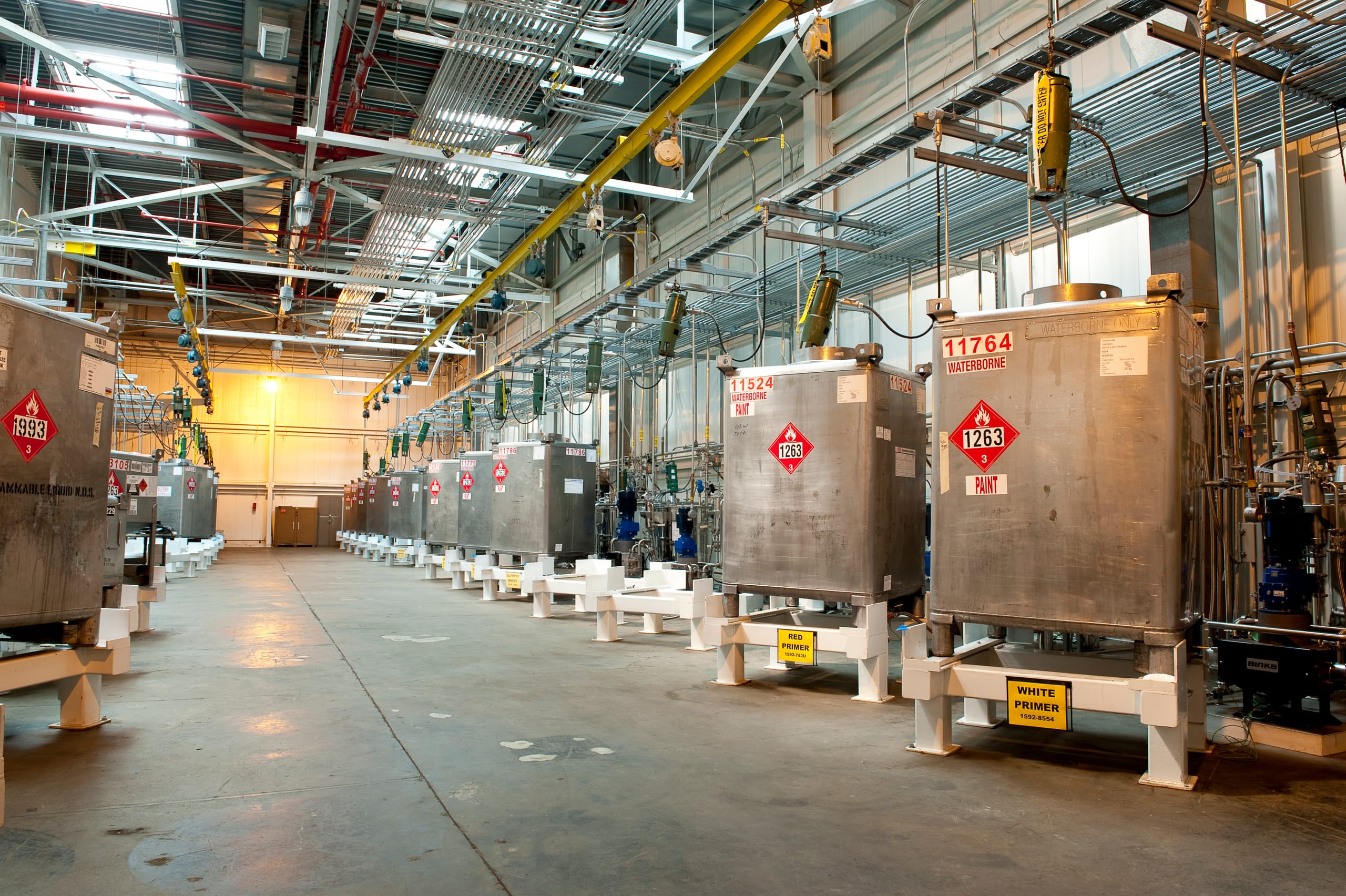 Automotive paint circulation facility